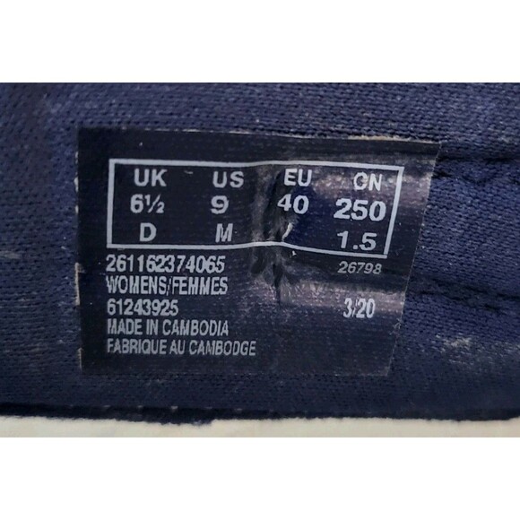 CLARKS Brinkley Jazz Flip Flop Women 9 Navy Blue Adjustable Strap Comfort Sandal - Picture 6 of 7